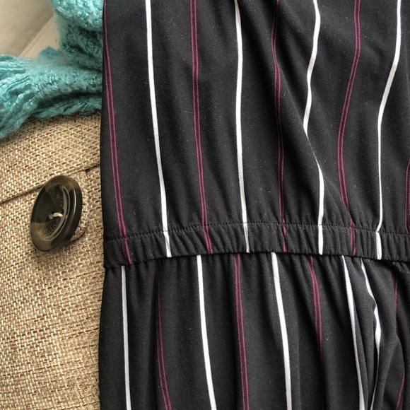 Lilly Morgan Black Striped Jumpsuit - Picture 4 of 4